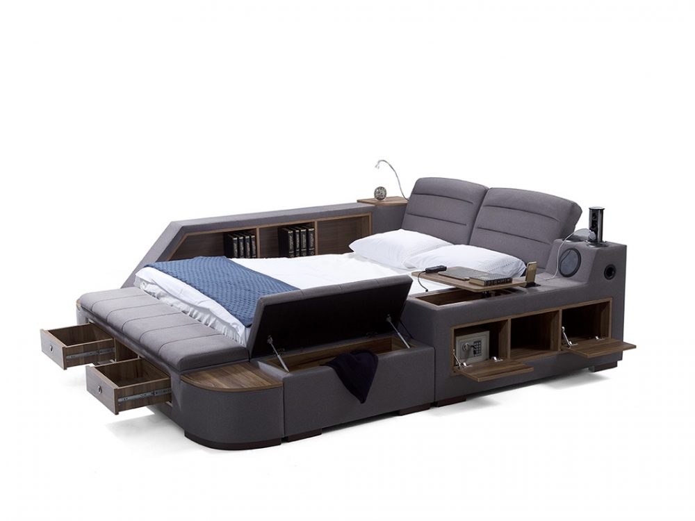 Reus Luxury Smart Bed with built-in TV Mechanism - Ultimate Smart Bed